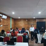 Participantes em actividades do projecto de economia circular baseada no bambu em Mocambique